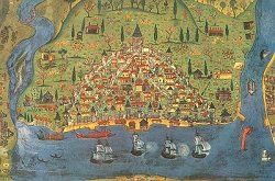Galata, Istanbul. Turkish, 16th century. Click for larger image.