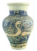 Ceramic jar with geese, Syria, 14th century